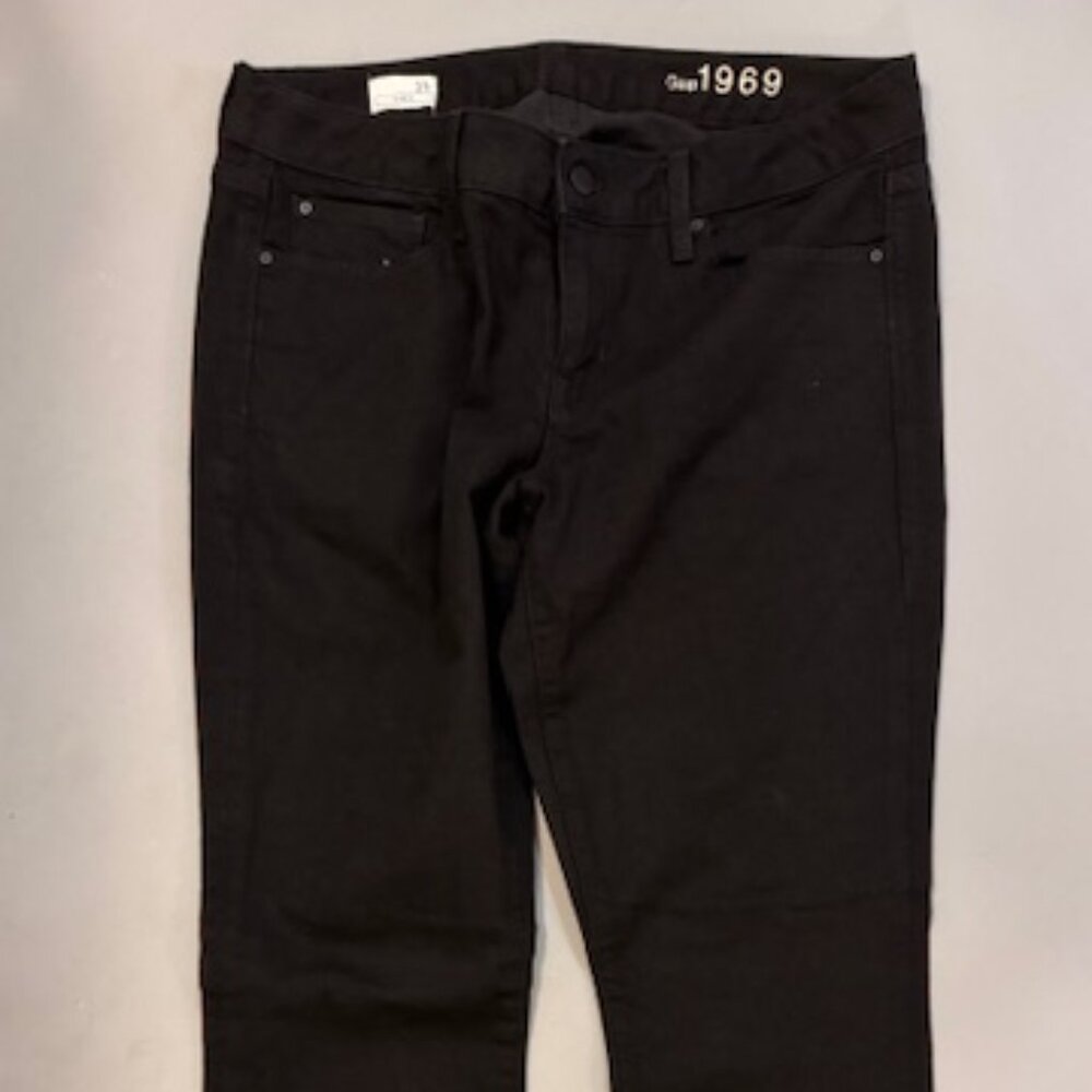 Gap 1969 Perfect Boot, Curvy, Black Sz 31/12r